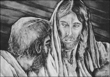 cHRIST AND PETER CONFRONTATION