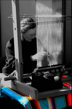 weaver at loom
